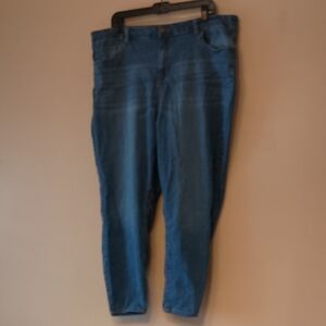 Rue 21 Blue Denim High Rise Jeggings, Plus Sz 22 Short